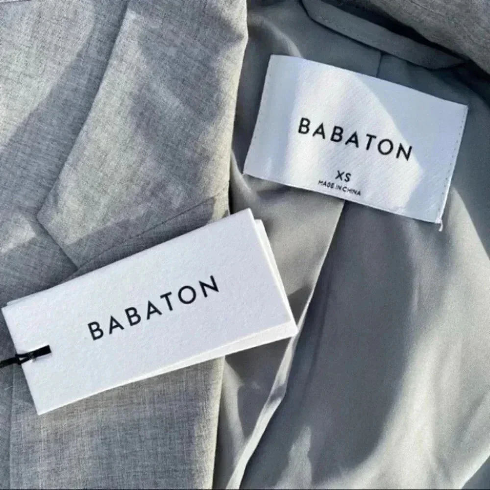 NWT Aritzia Babaton Christos Oversized Blazer Jacket in Grey